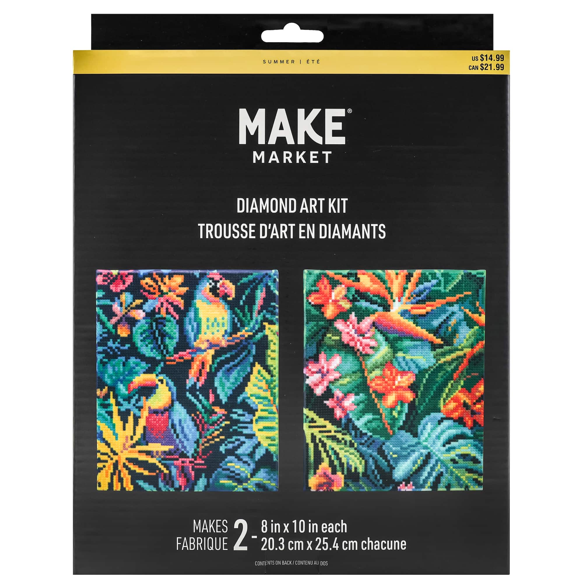 8" x 10" Birds & Flowers Diamond Art Kit by Make Market®